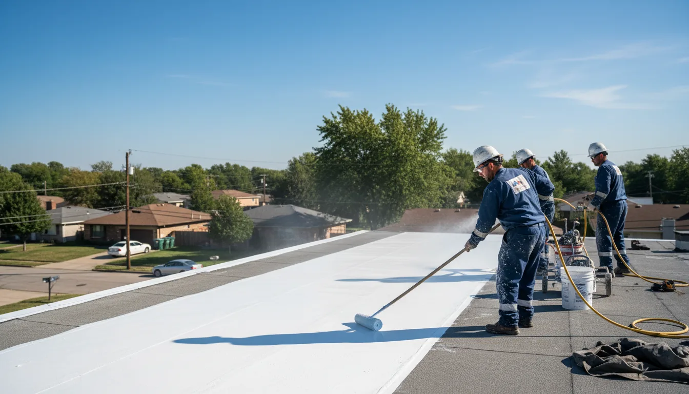 Commercial roof coating in Spencerville, IN near me